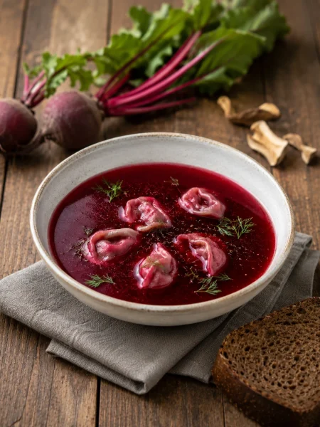 Bortsch Polonais : Soupe de betterave traditionnelle polonaise
