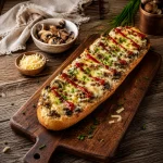 Zapiekanka : demi-baguette gratinée polonaise